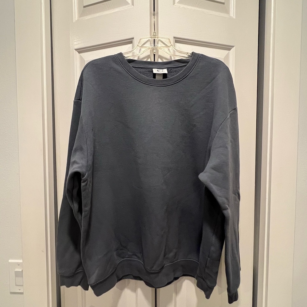 HM Gray/Blue Crewneck Sweater
